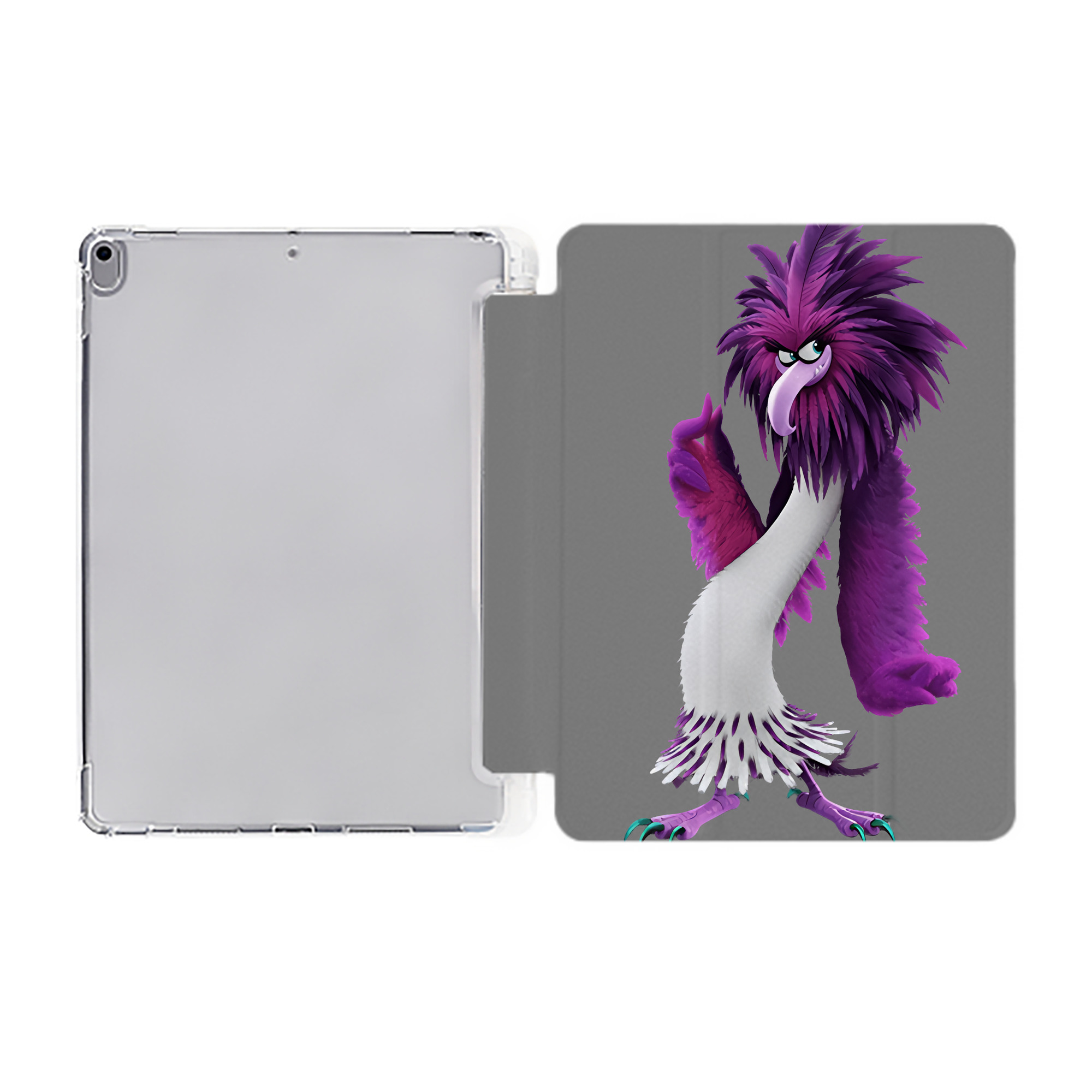 （画像用） Angry Birds アングリーバード IPad ケース ペン収納付き 三つ折りスタンド PUレザー×シリコン 対応機種9.5/10.5/10.9インチ